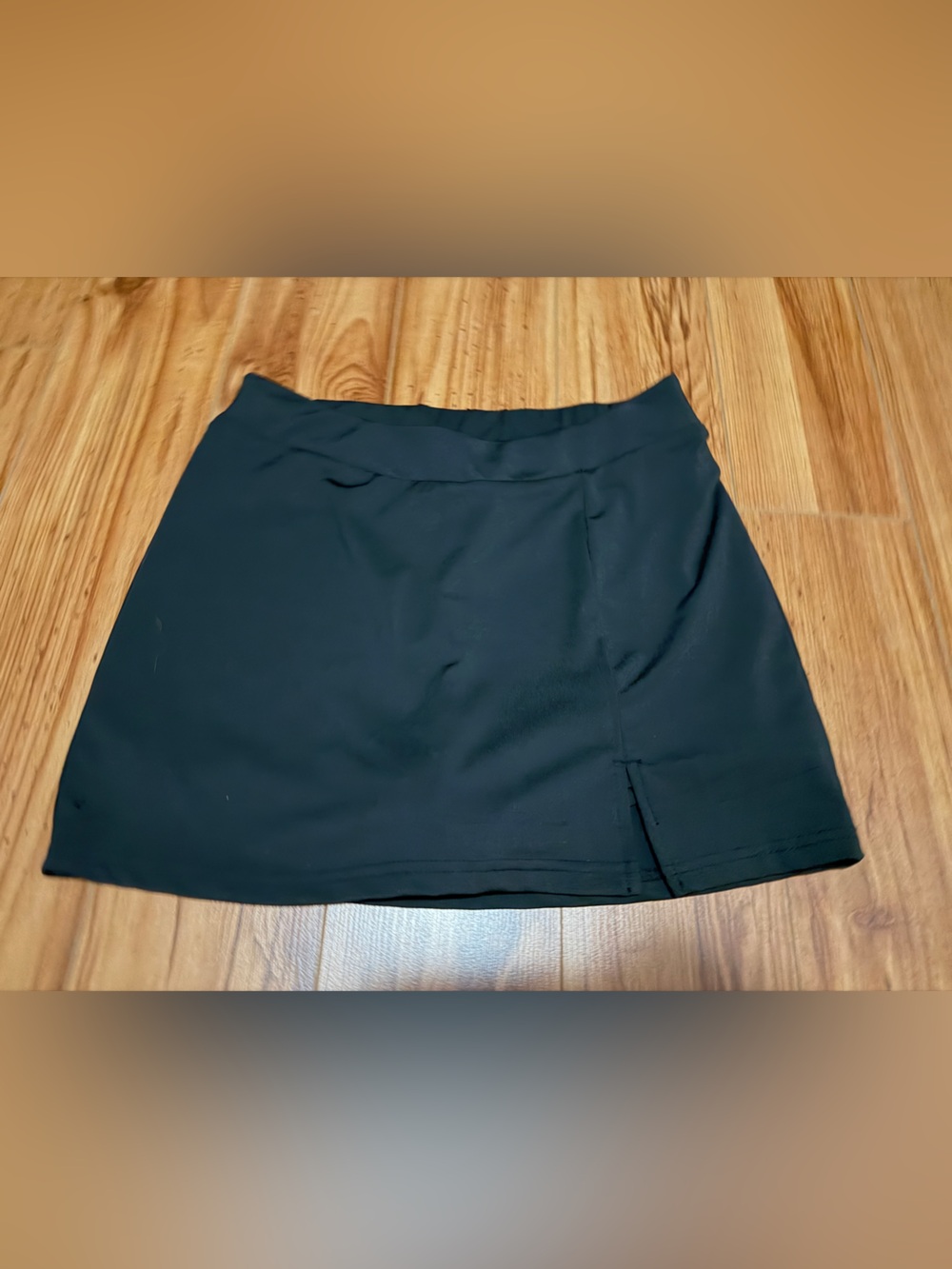 SHEIN Black Active Skort with Front Slit